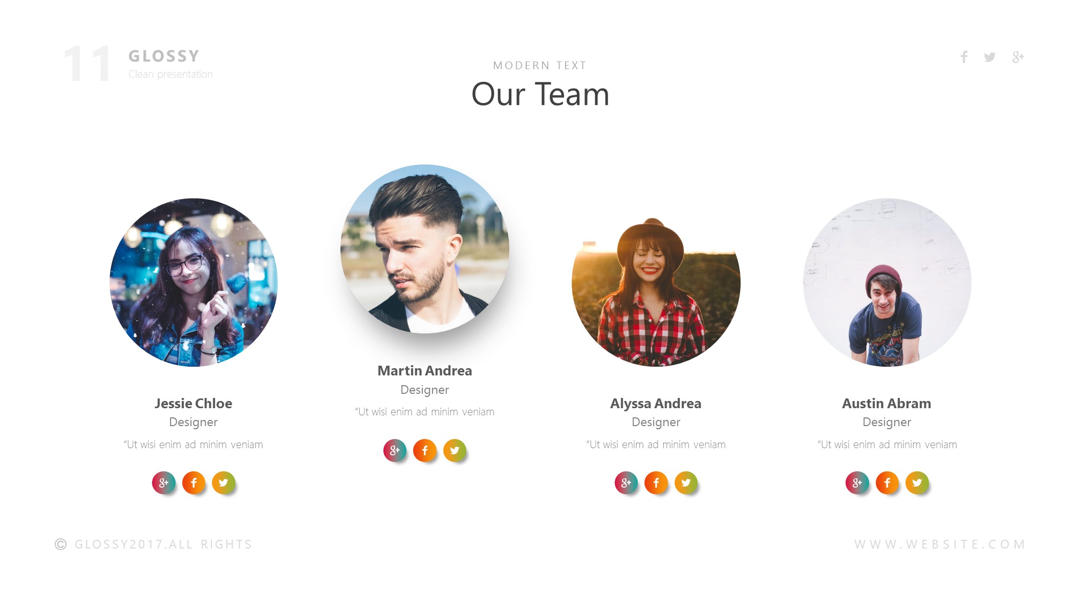 Glossy PowerPoint Template, Presentation Templates GraphicRiver